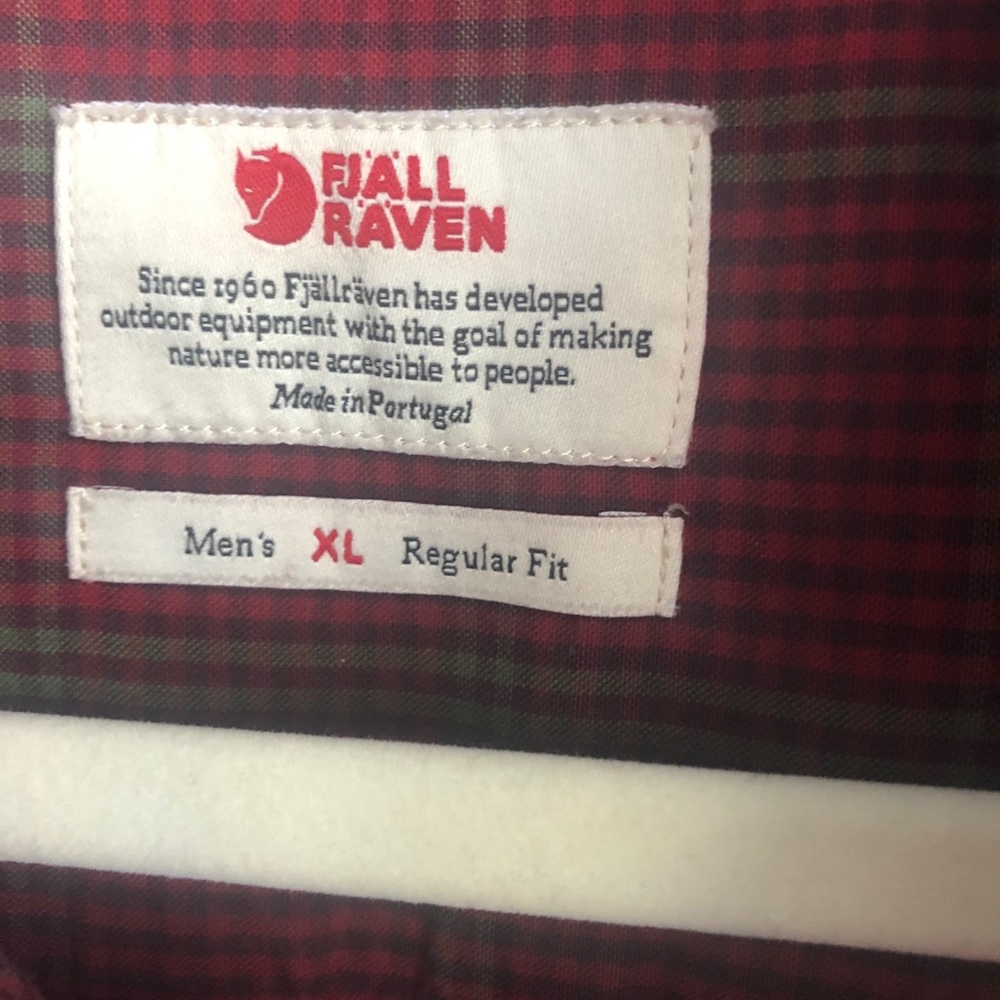 Fjallraven men’s kiruna shirt xl